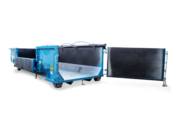 Tarp-Top Drop Side Sludge Box